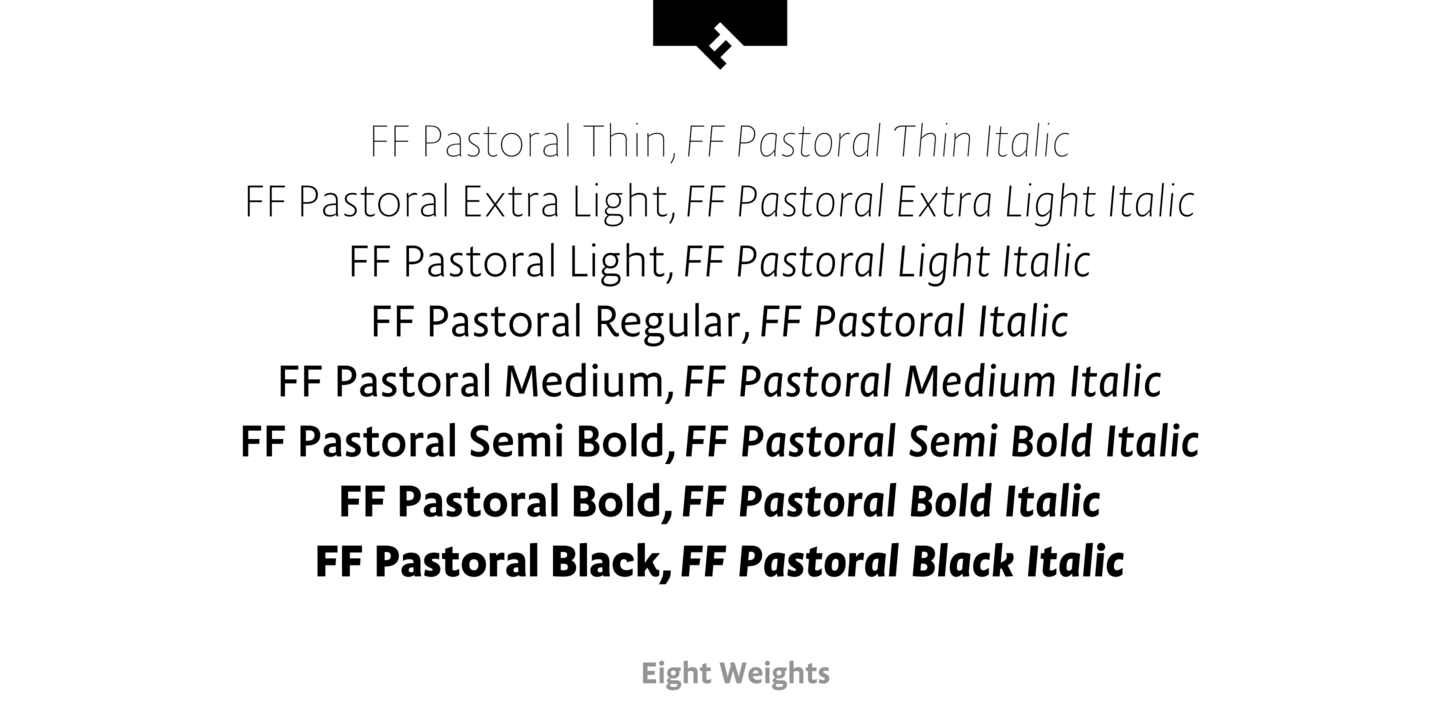 FF Pastoral Regular Font preview